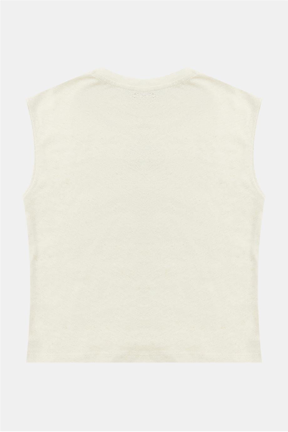 Nebbati Erkek Çocuk Ekru Tshirt