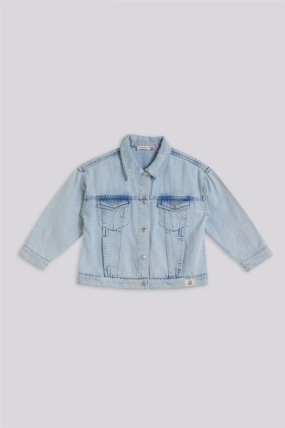 Tyess Basic Kız Çocuk Denim Ceket