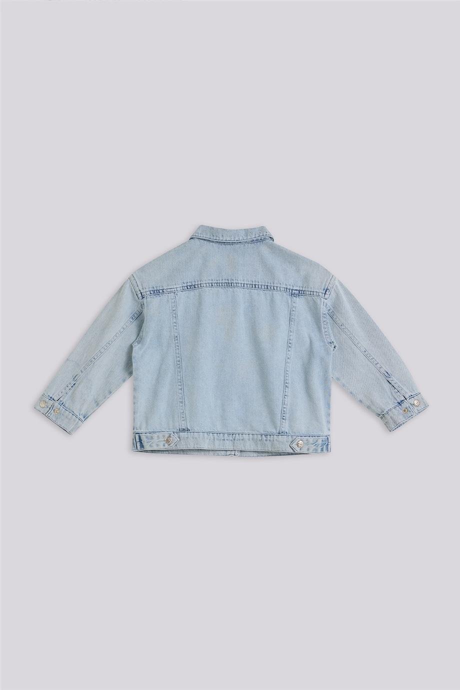 Tyess Basic Kız Çocuk Denim Ceket