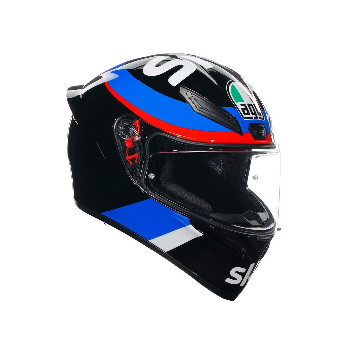Agv K1 Replica VR46 Sky Racing Team Black Red Kapalı Kask