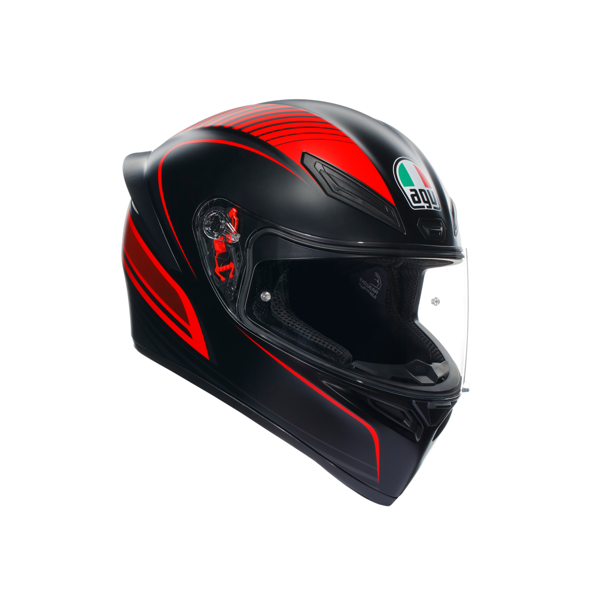 Agv K1 S Warmup Matt Black Red Kapalı Kask