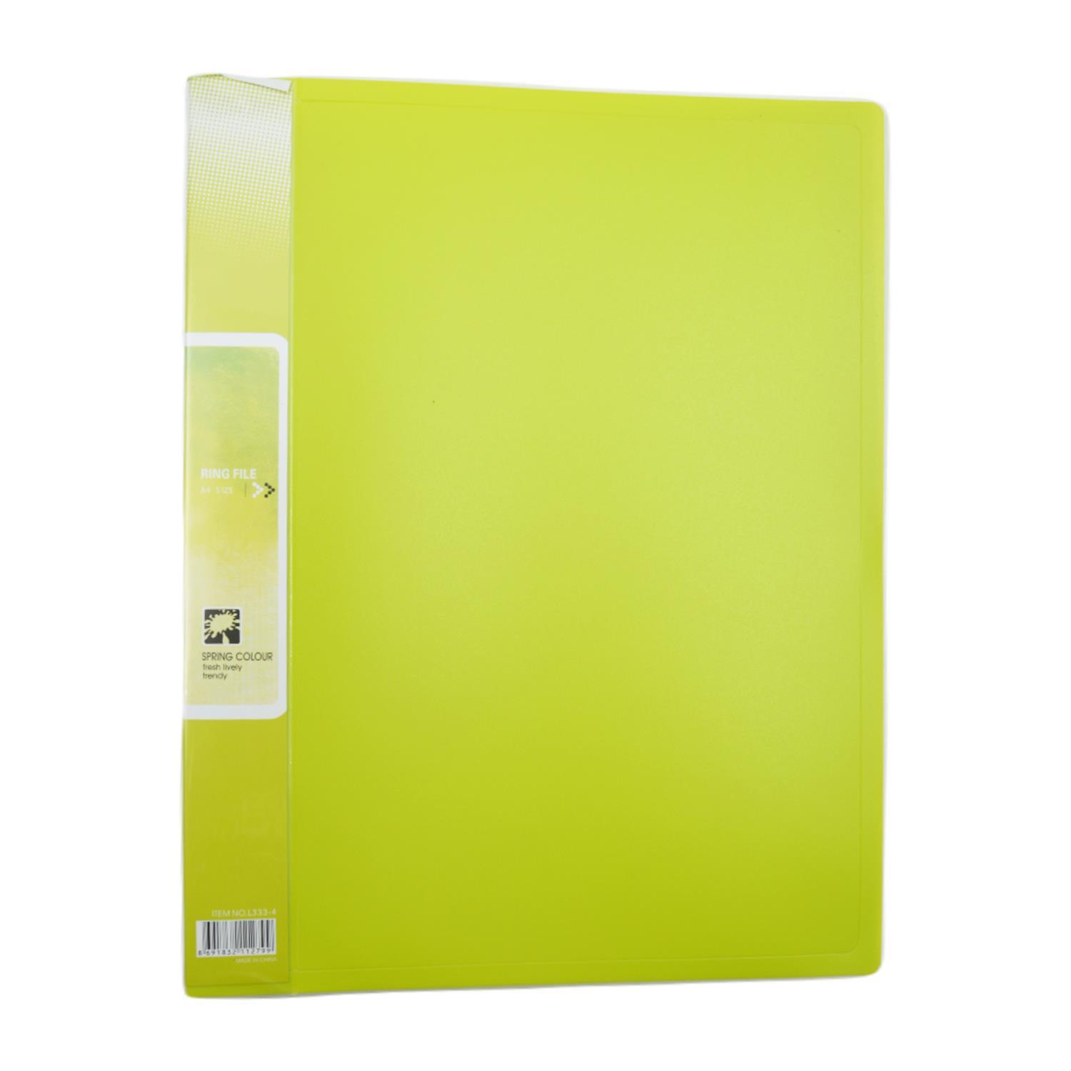 Fujika A4 Yeşil 4 Halkalı Klasör L333-4