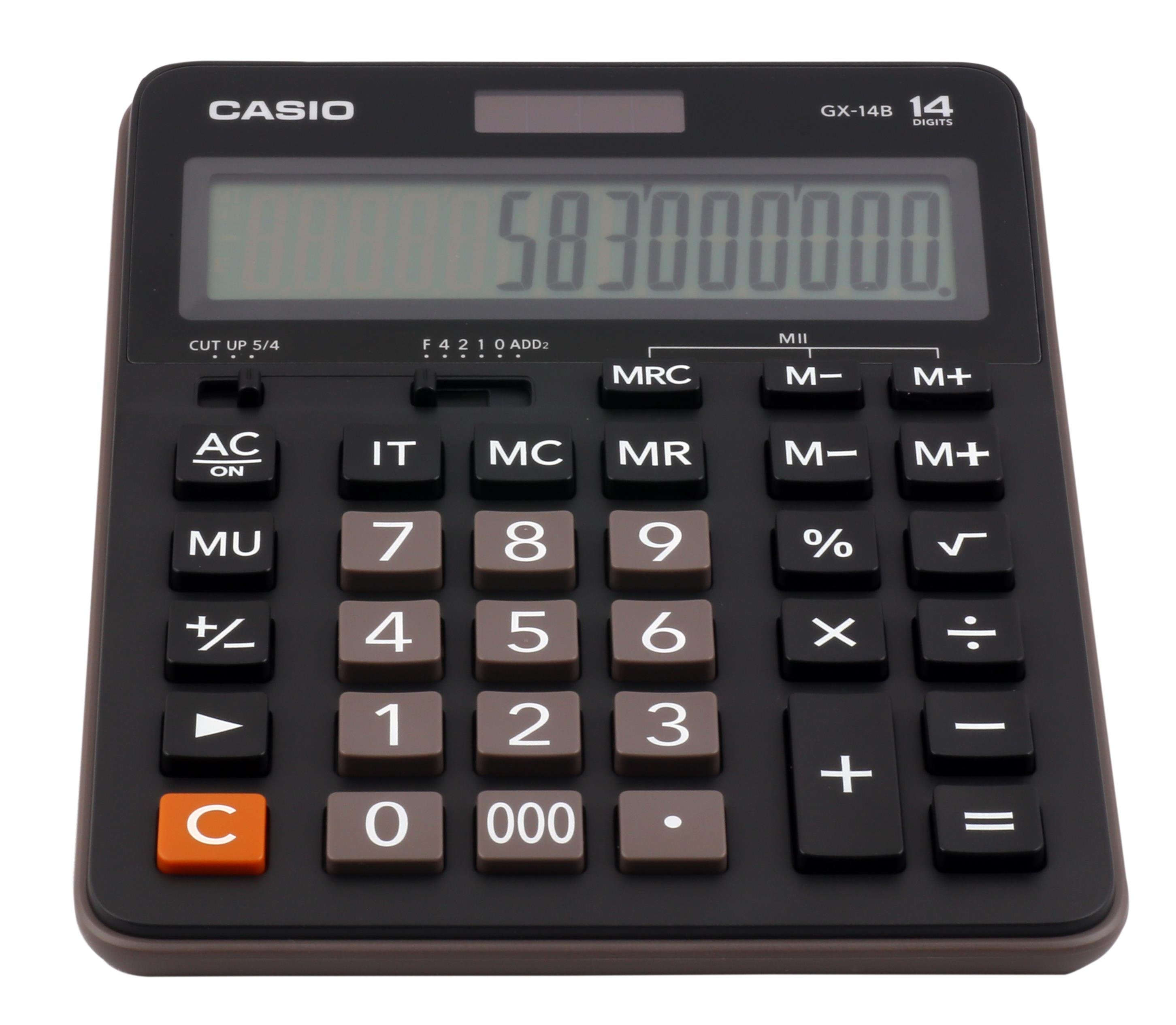 Resim Casio GX-14B 14 Hane Masa Üstü Hesap Makinesi 