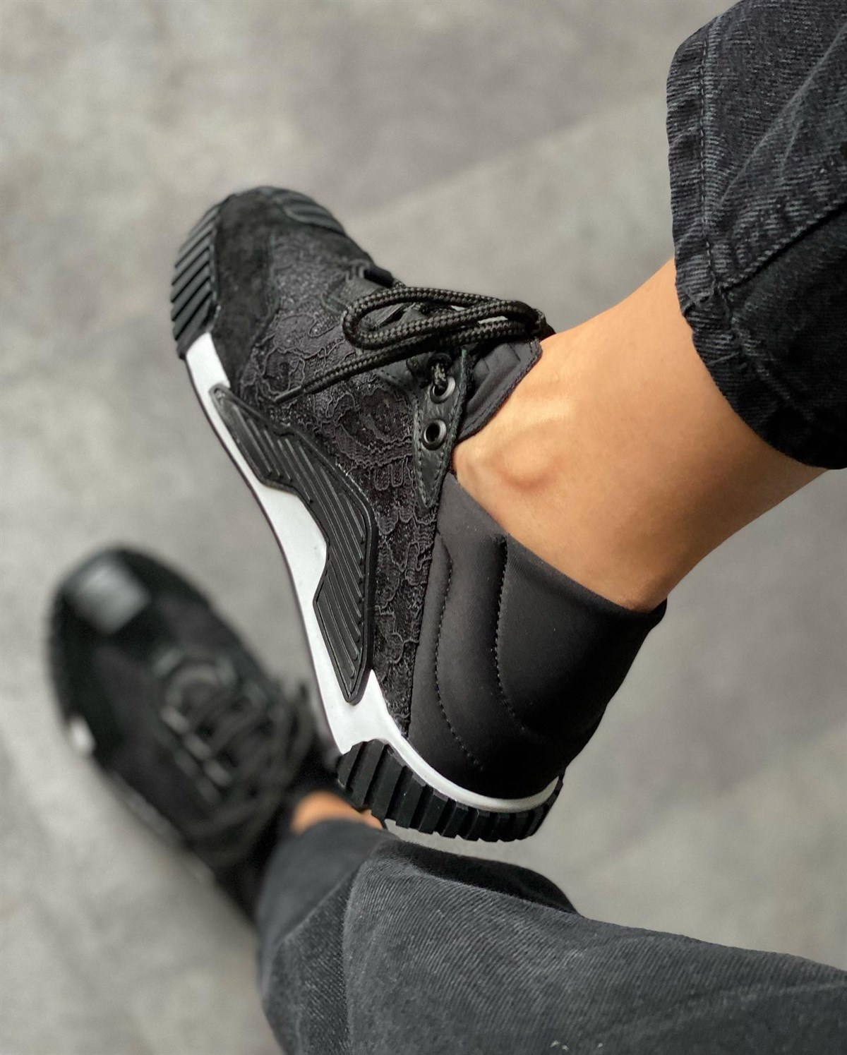 Evan Lüx Tasarım Kadın Sneakers - Siyah