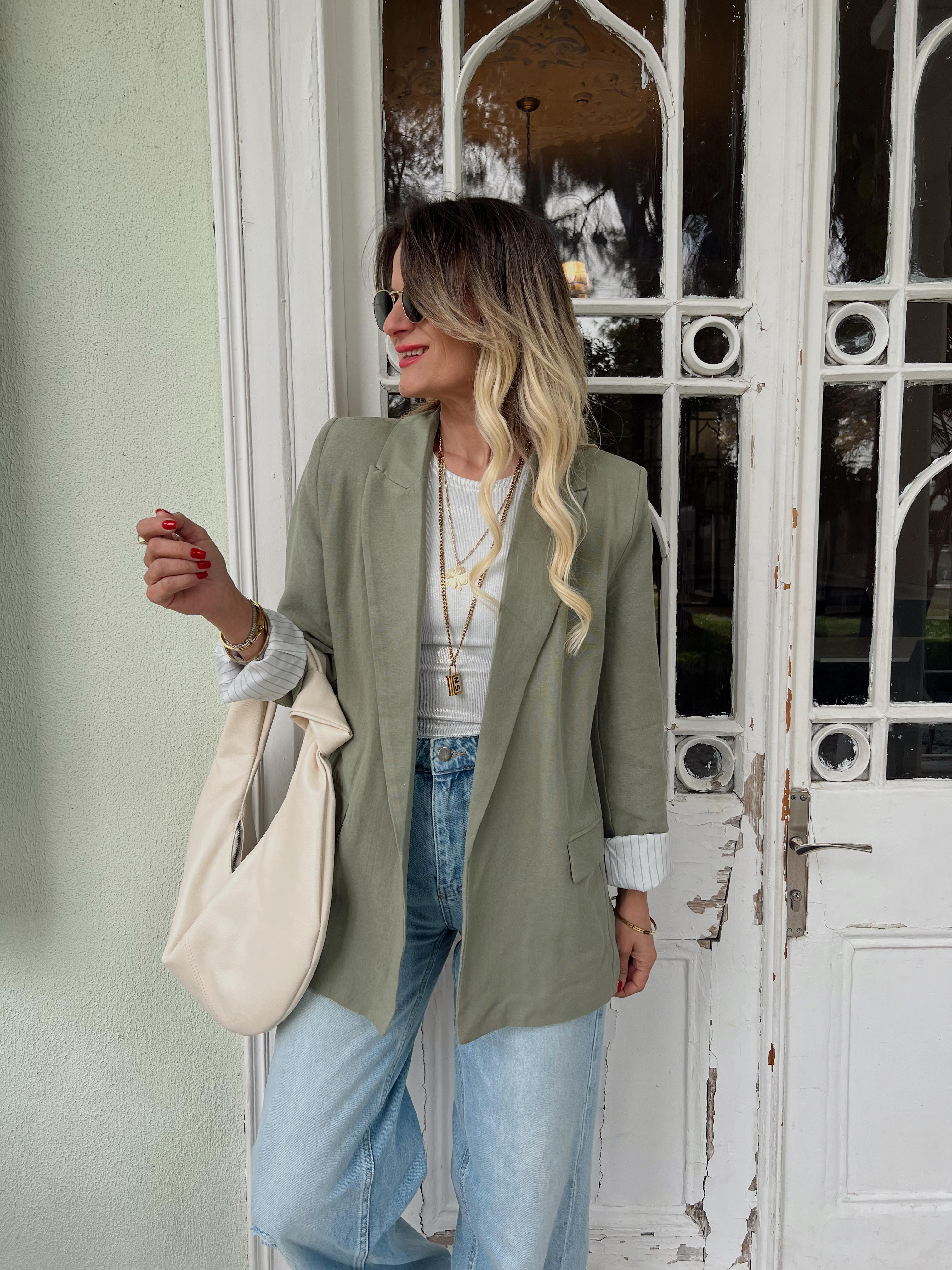 KETEN ASTARLI BLAZER HAKİ YEŞİL · 5