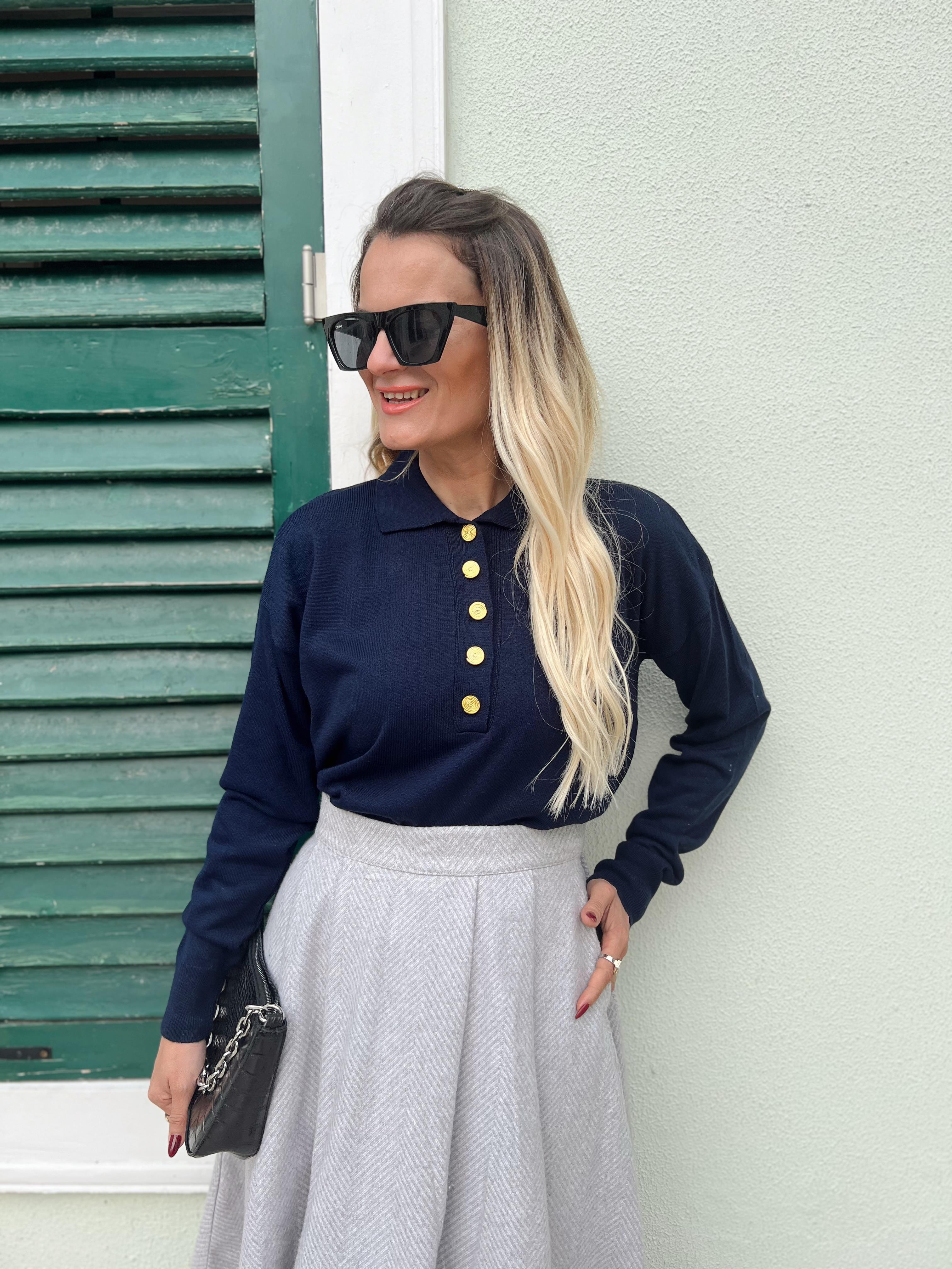 POLO YAKA GOLD DÜĞME TRİKO LACİVERT · 3