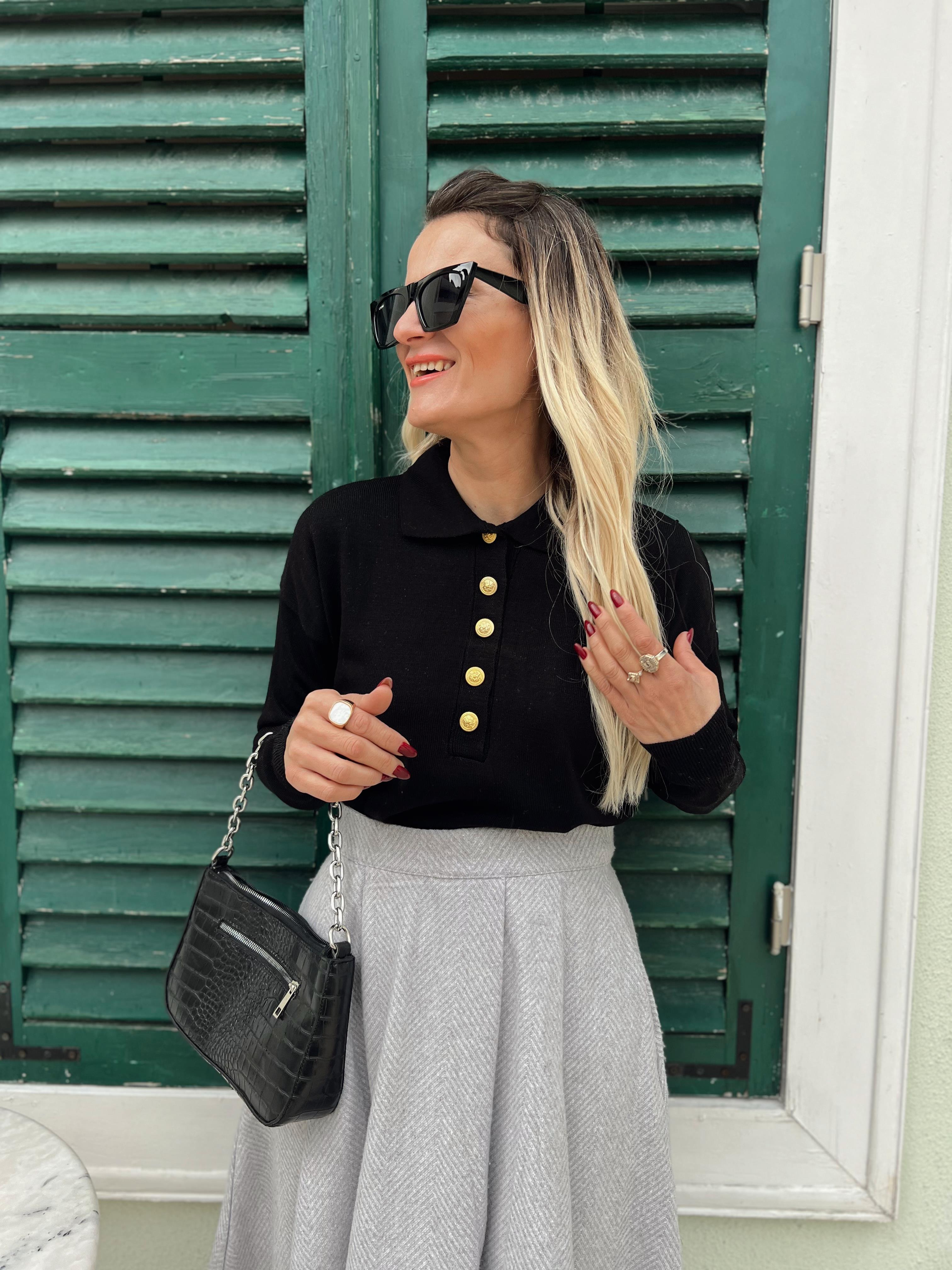 POLO YAKA GOLD DÜĞME TRİKO SİYAH · 3