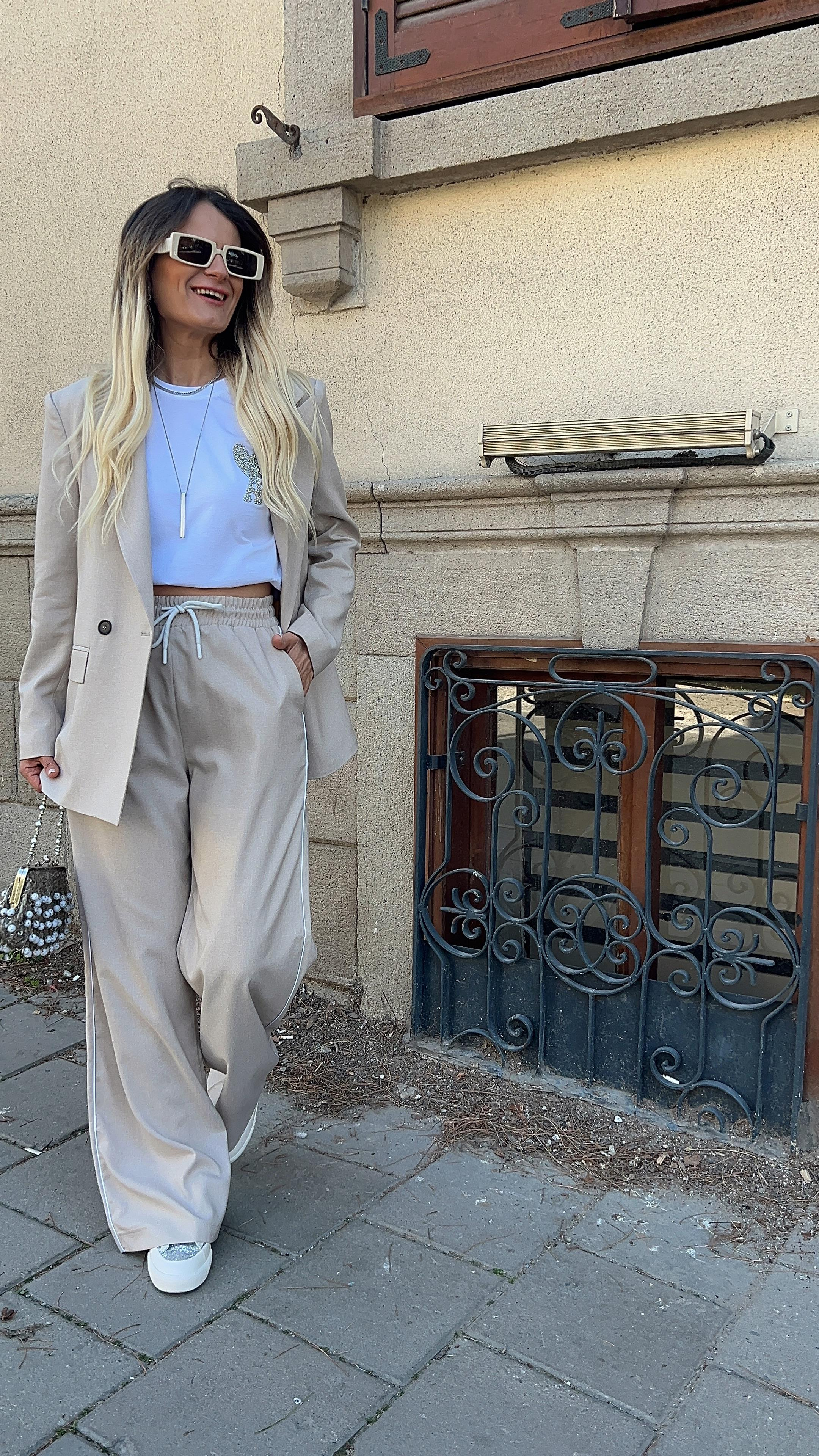 ŞERİT DETAY BLAZER&PANTOLON TAKIM BEJ · 8