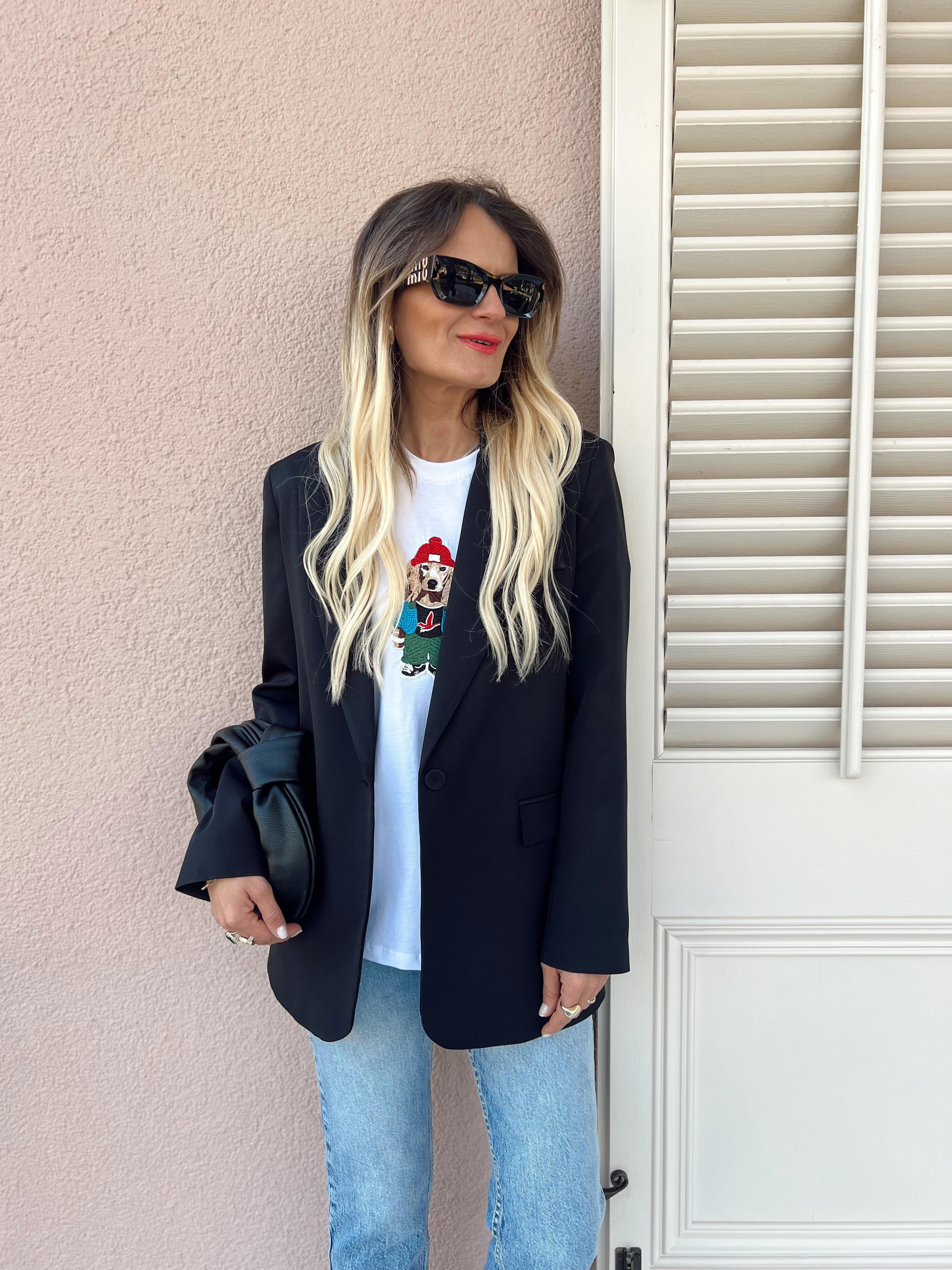 TEK DÜĞME DETAY BLAZER SİYAH · 3