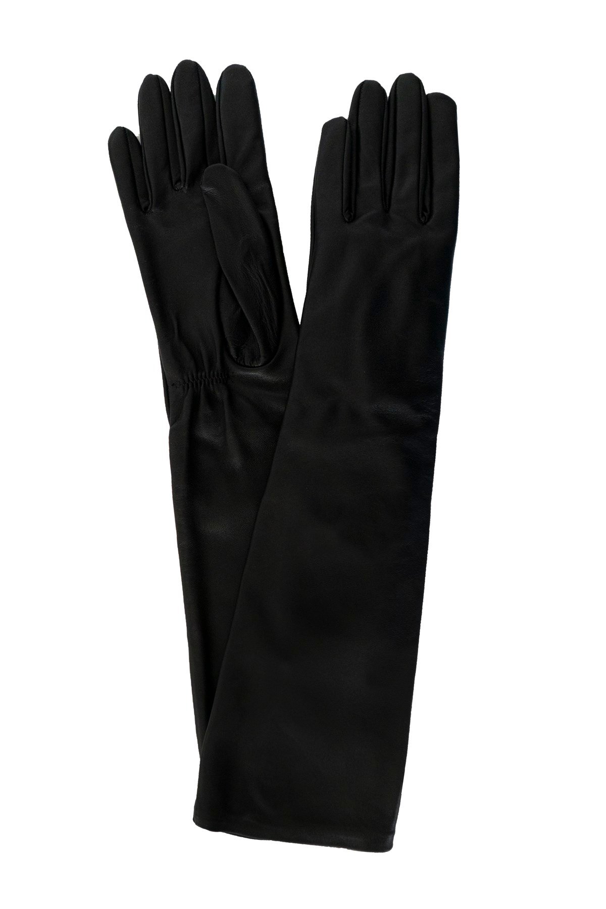 Long Sleeve Leather Black Glove Black Noble | Luxury Shearling