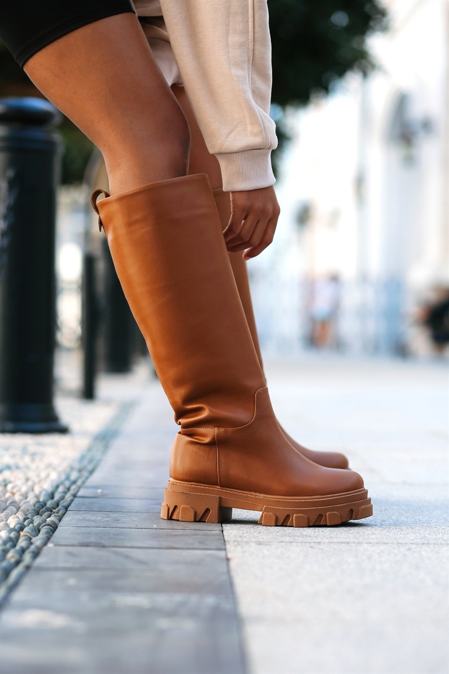 Joli̇e Model 3 Cm Tabanli Zara Model Çi̇zme Taba - Still Durağı