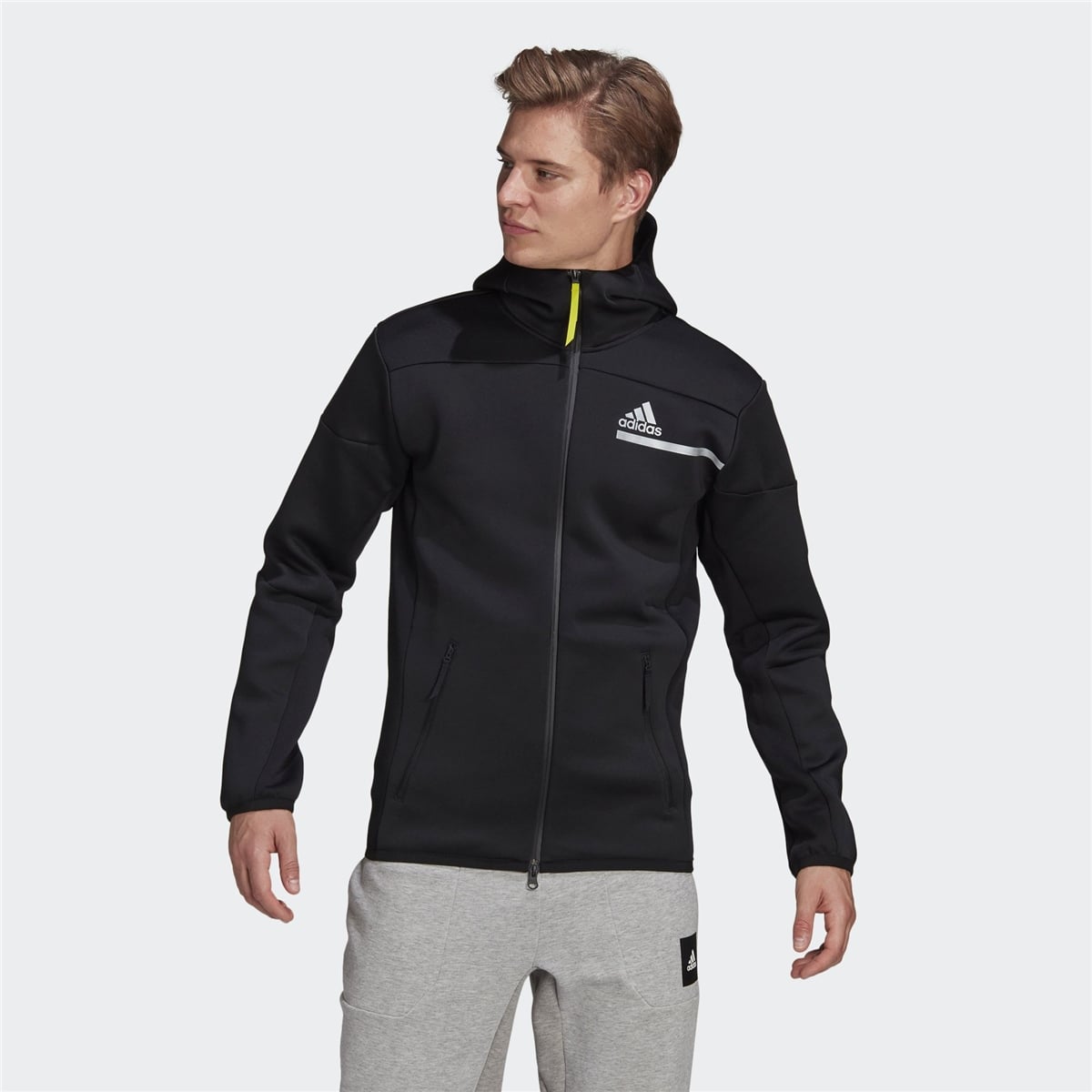 adidas Z.N.E. Sportswear Innovation Motion Full-Zip Hoodie Erkek