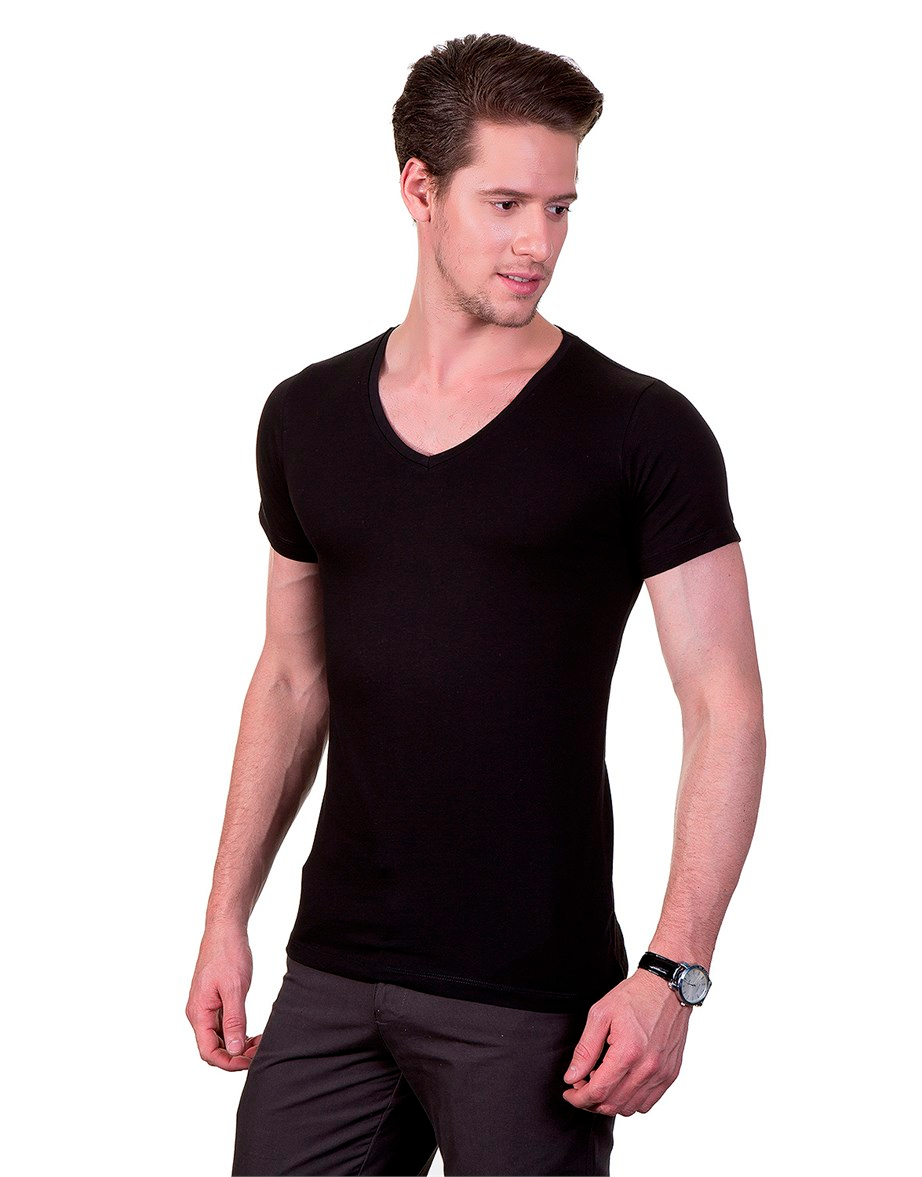 V NECK T-SHIRT