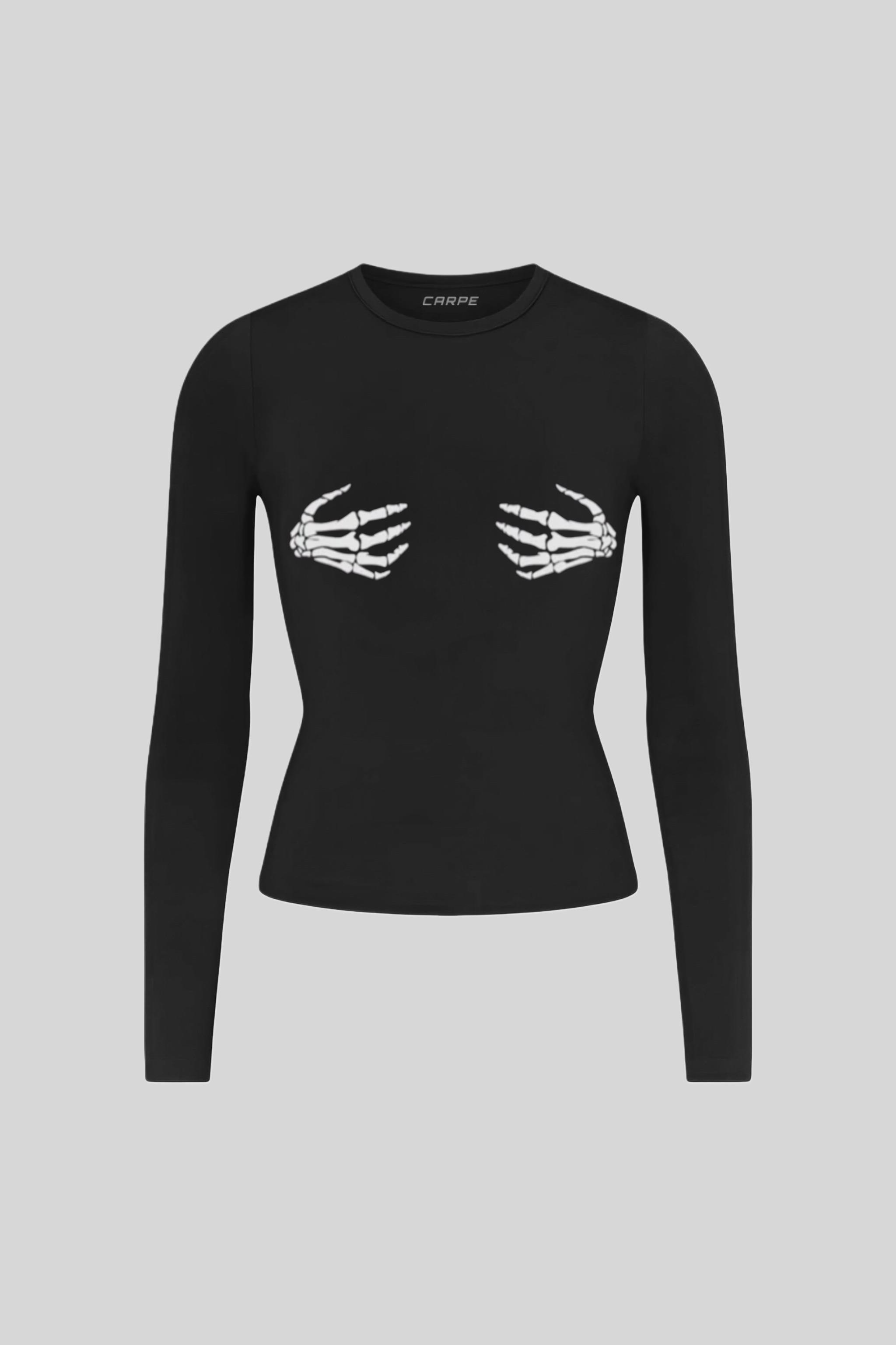 Skeleton Hand Uzun Kol Tam Boy Bluz Ürününü Hemen İncele