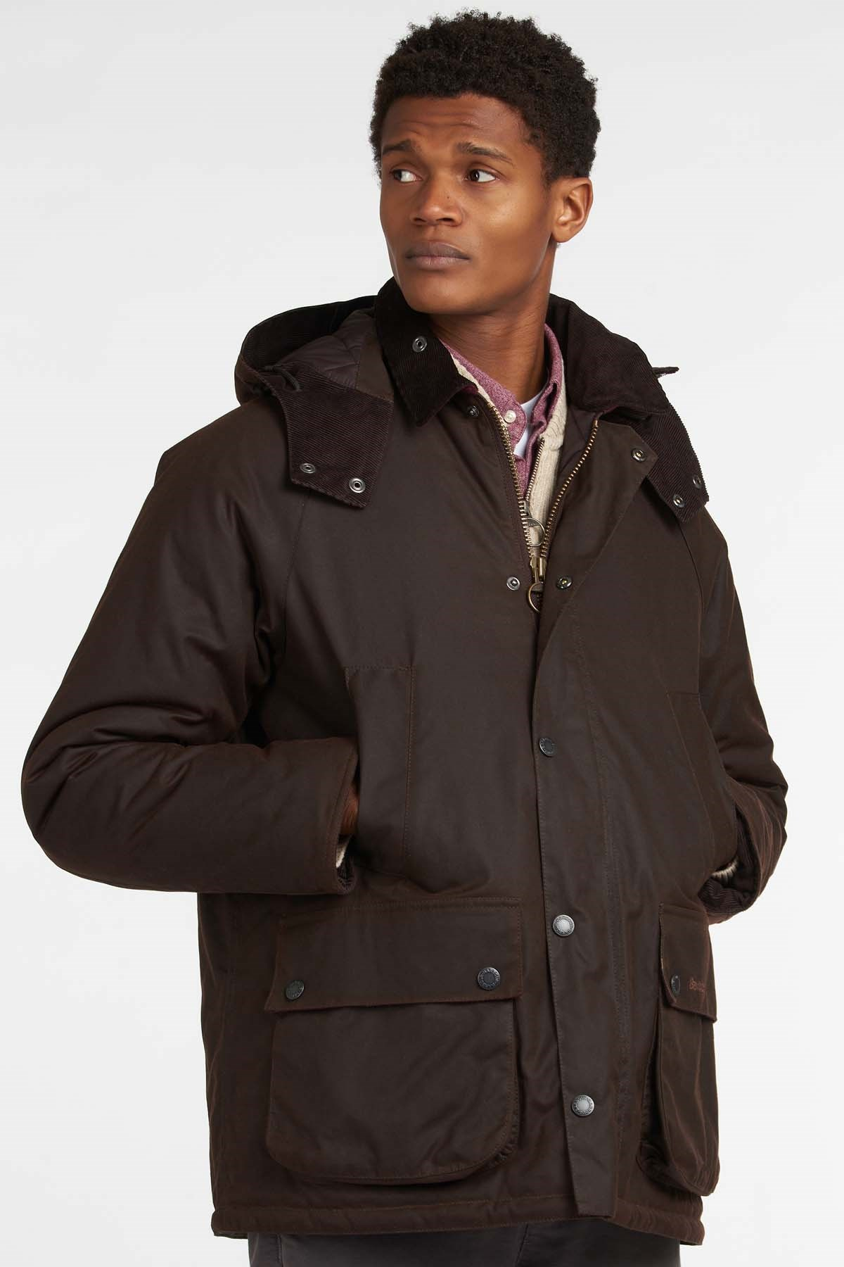 Barbour Winter Bedale Yağlı Ceket BR71 Rustic-Winter Red