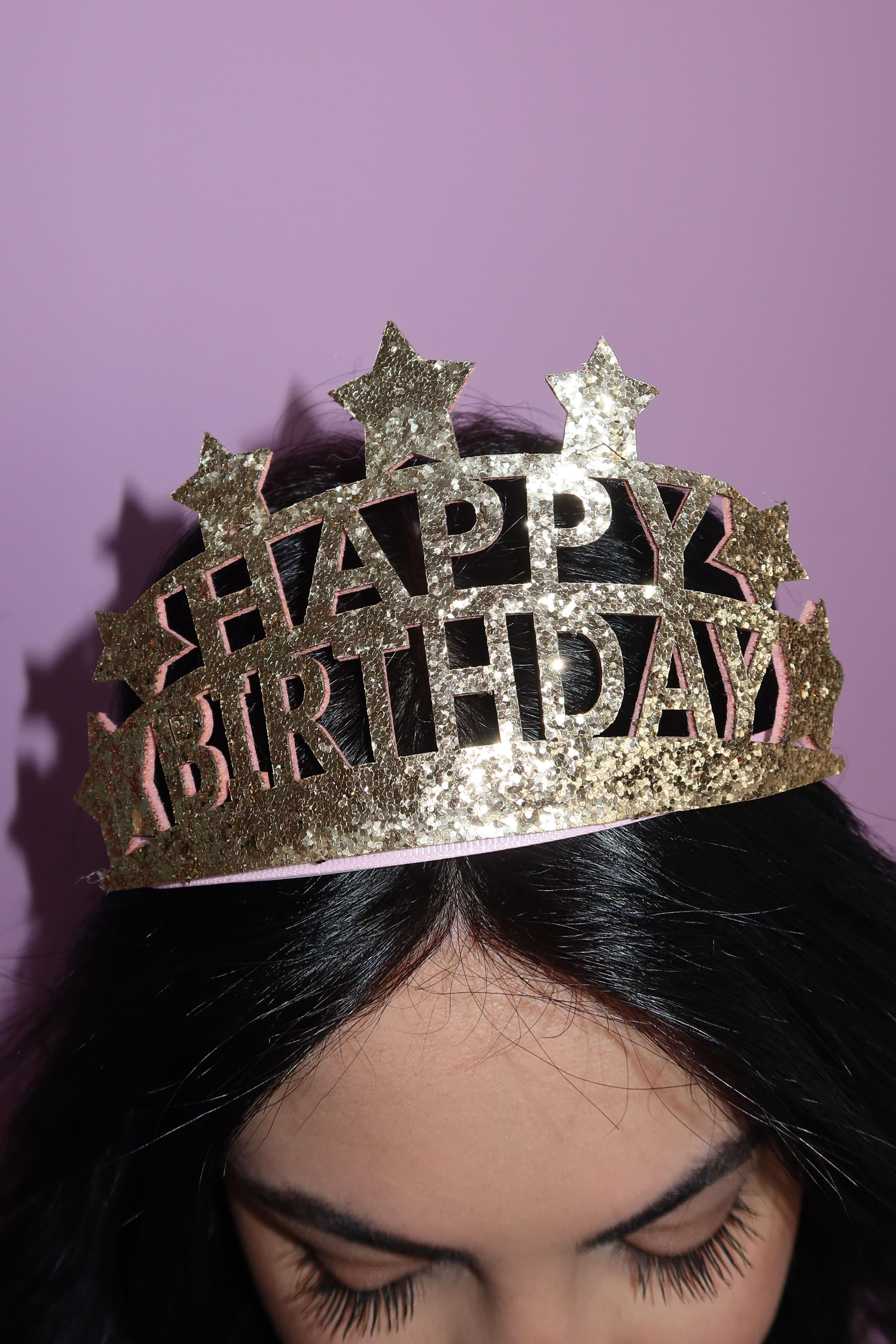 Takıştır Bijuteri Online | Altın Ve Pembe Renk Happy Birthday