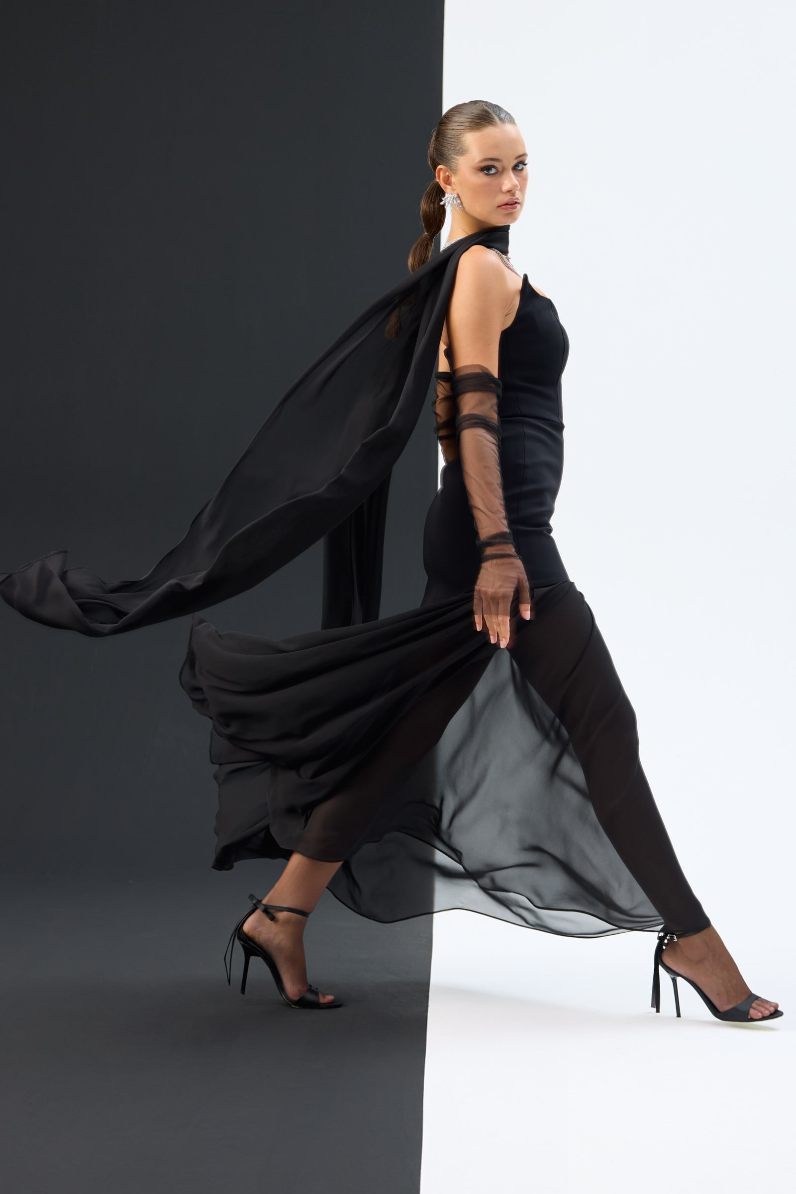 The Black Swan Maxi Dress Black