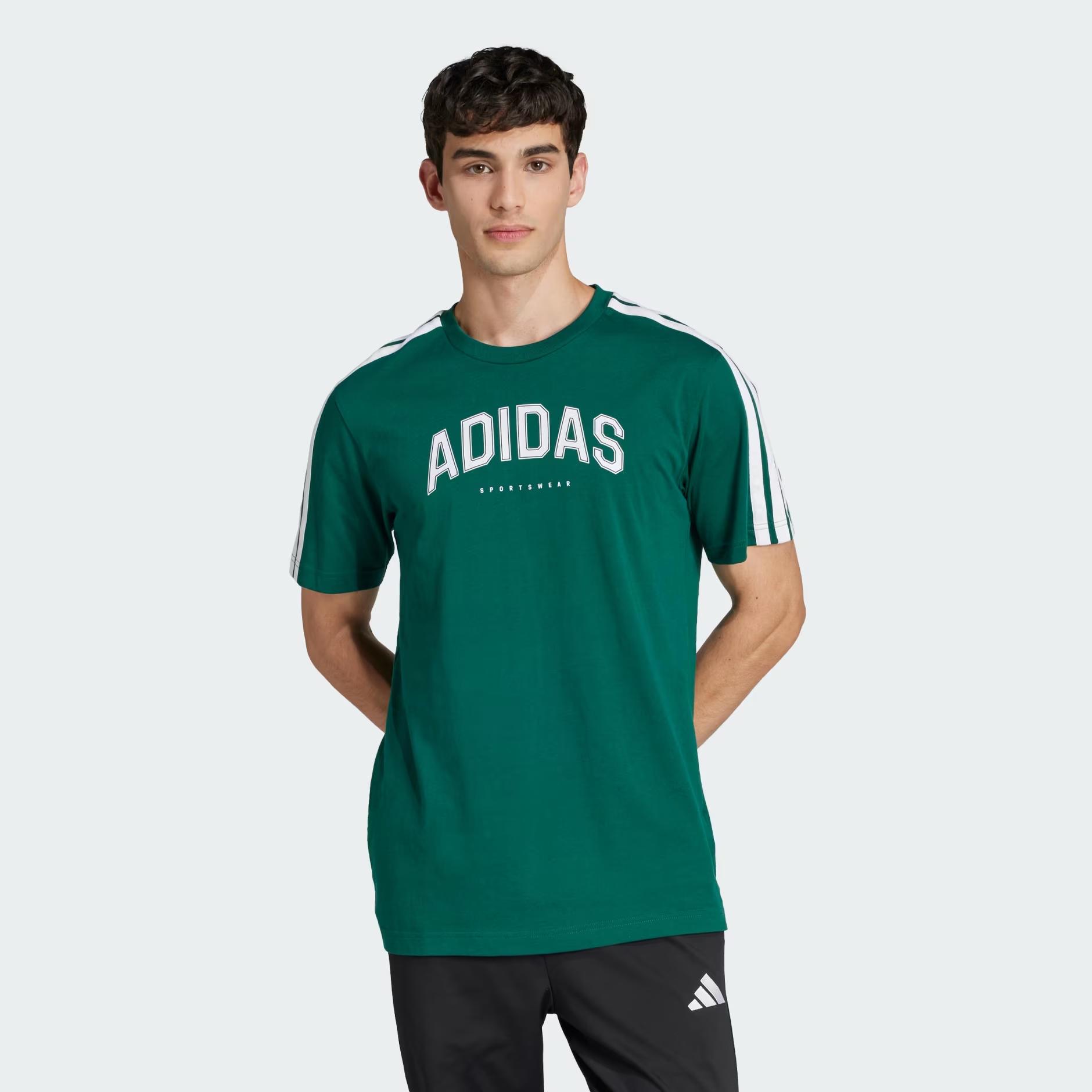 adidas Codes Collegiate Linear Graphic Erkek Tişört JJ3869 | Dalkılıç Spor
