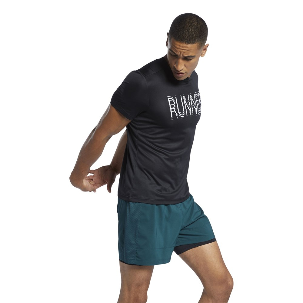 Reebok Run Essentials Graphic Erkek Tişört