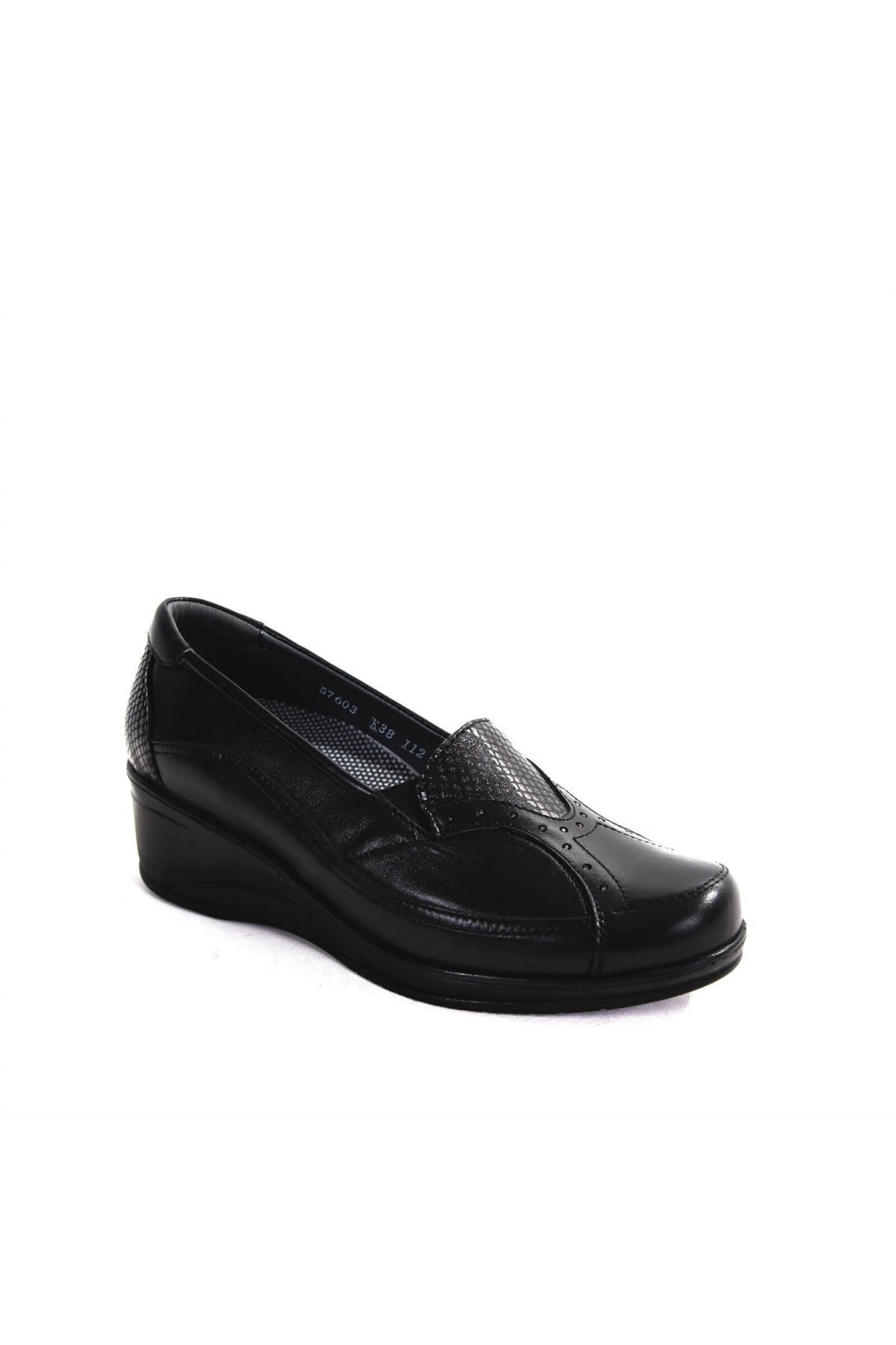 Forelli 57603 Hakiki Deri Comfort Kadin Ayakkabi Siyah