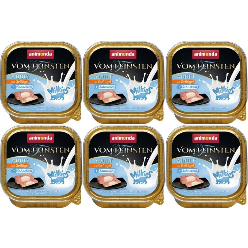 Animonda Vom Feinsten Tavuk Etli ve Yogurtlu Yetiskin Kedi Konservesi 100gr* 6 Adet