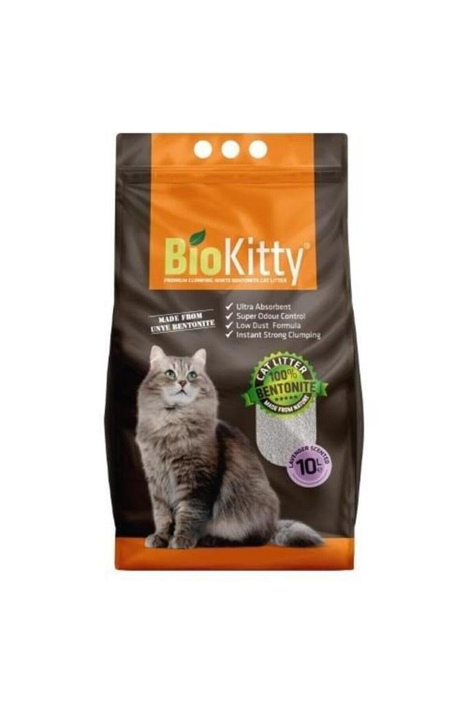 BioKitty Lavanta Kokulu Ince Taneli Kedi Kumu 10 Lt