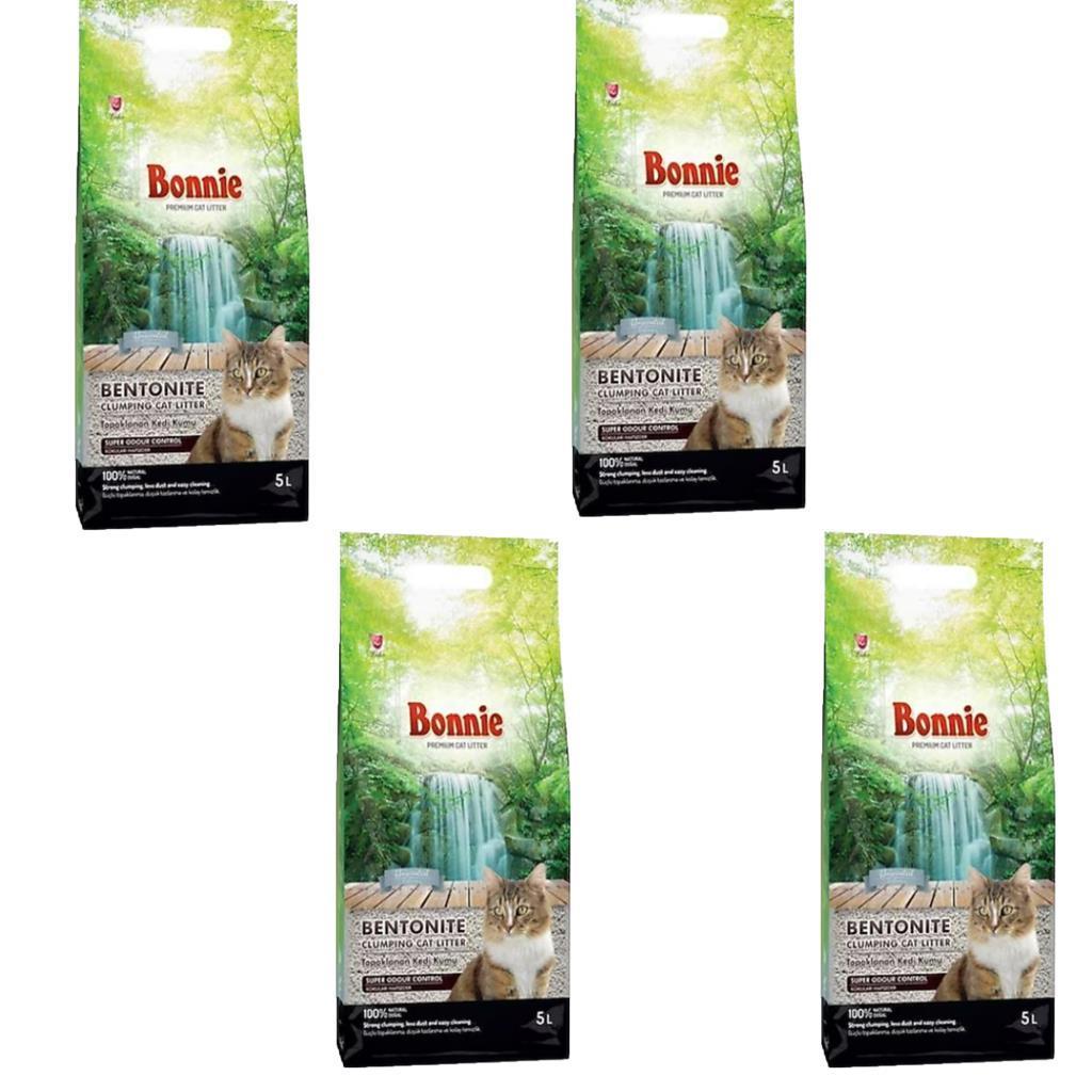 Bonnie Naturel Kedi Kumu 20 Lt (5 Lt*4 Adet)