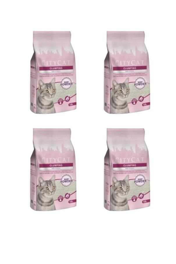 City Cat Baby Powder İnce Kedi Kumu 10 lt X 4 Adet