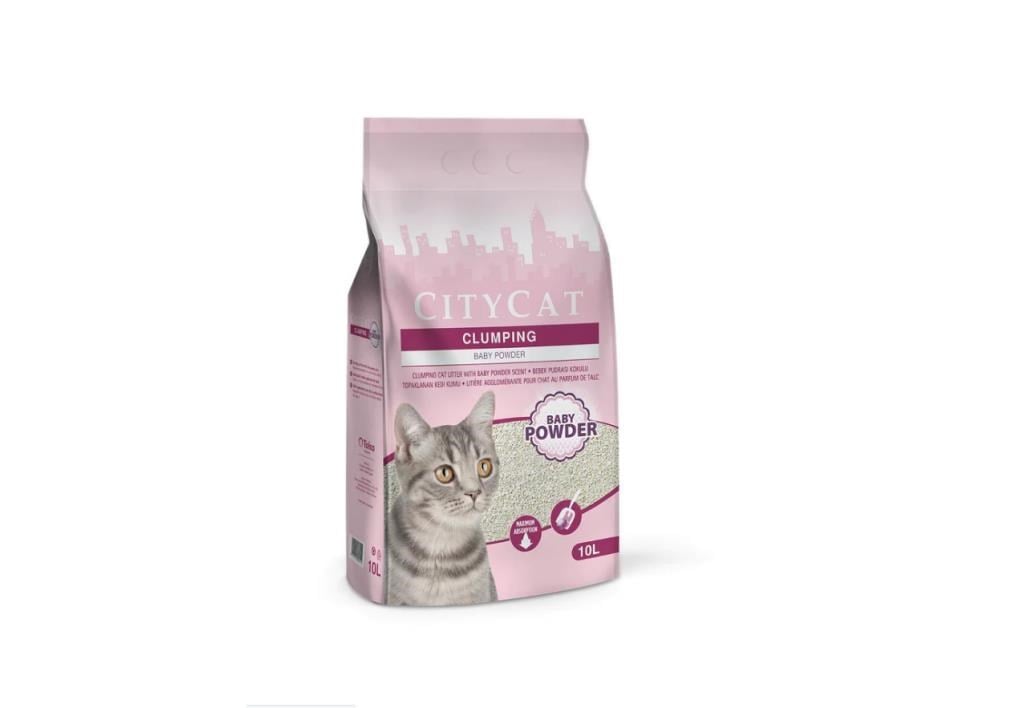 City Cat Baby Powder İnce Kedi Kumu 10 lt