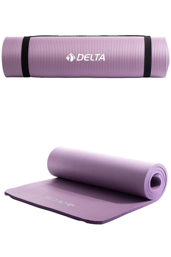 Delta Konfor Zemin 10 mm Taşıma Askılı Pilates Minderi Yoga Matı -Lila