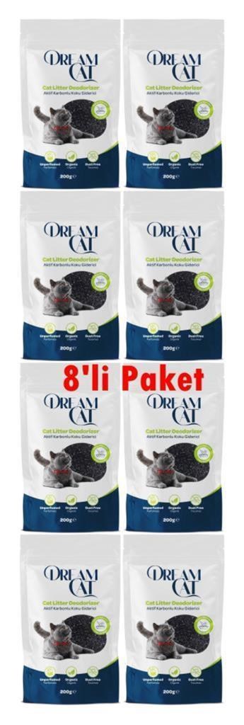 Dream Cat Kedi Kumu Koku Giderici Aktif Karbonlu 8x200 Gr