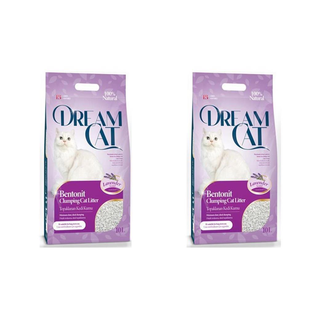 Dream Cat Lavanta Topaklanan Kedi Kumu 10 Lt *2 Adet