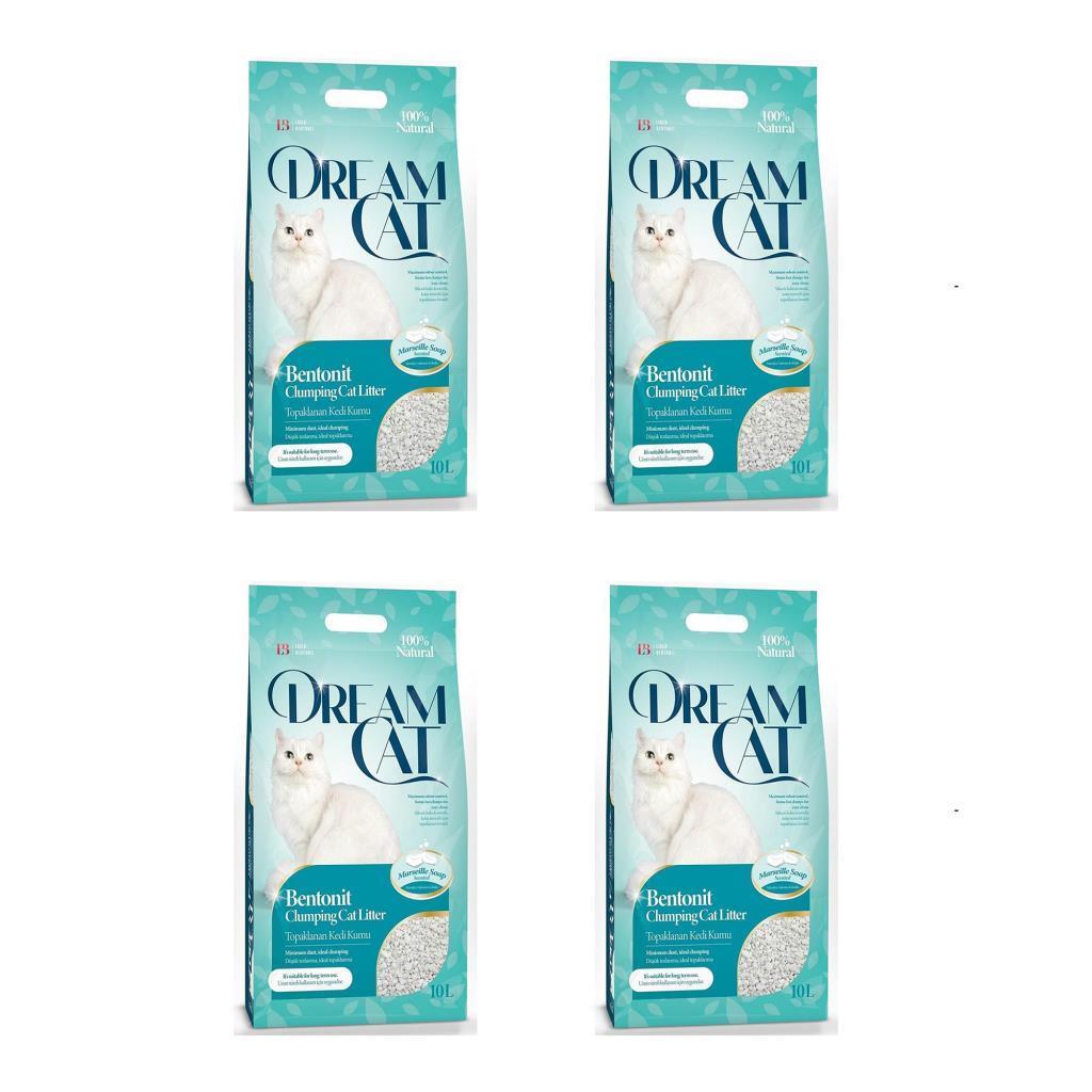 Dream Cat Marsilya Topaklanan Kedi Kumu 10 Lt * 4 Adet