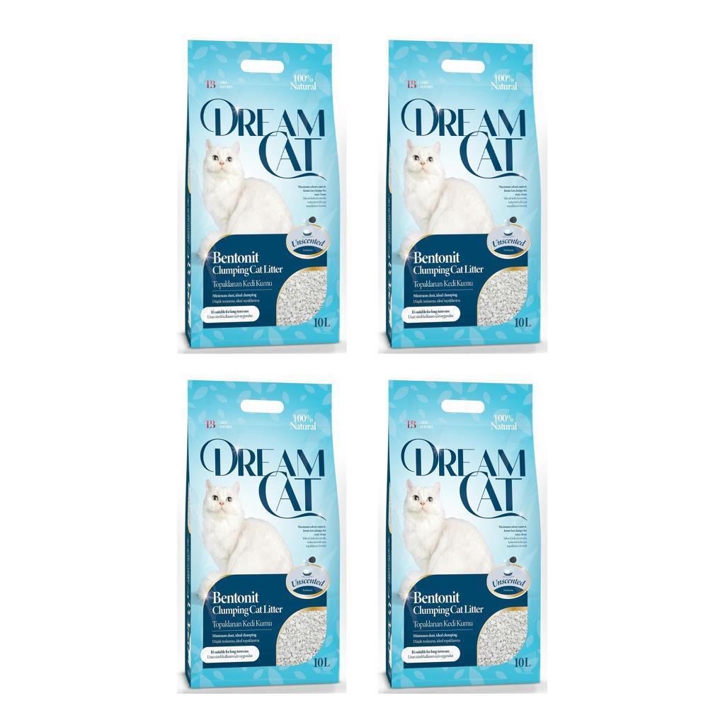 Dream Cat Natural Topaklanan Kedi Kumu 10 Lt * 4 Adet