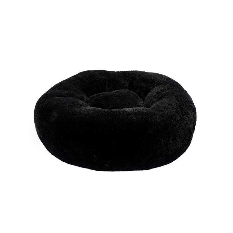 Dubex Brownie Peluş Kedi Köpek Yatağı Yuvarlak AnTıraşit Gri Large