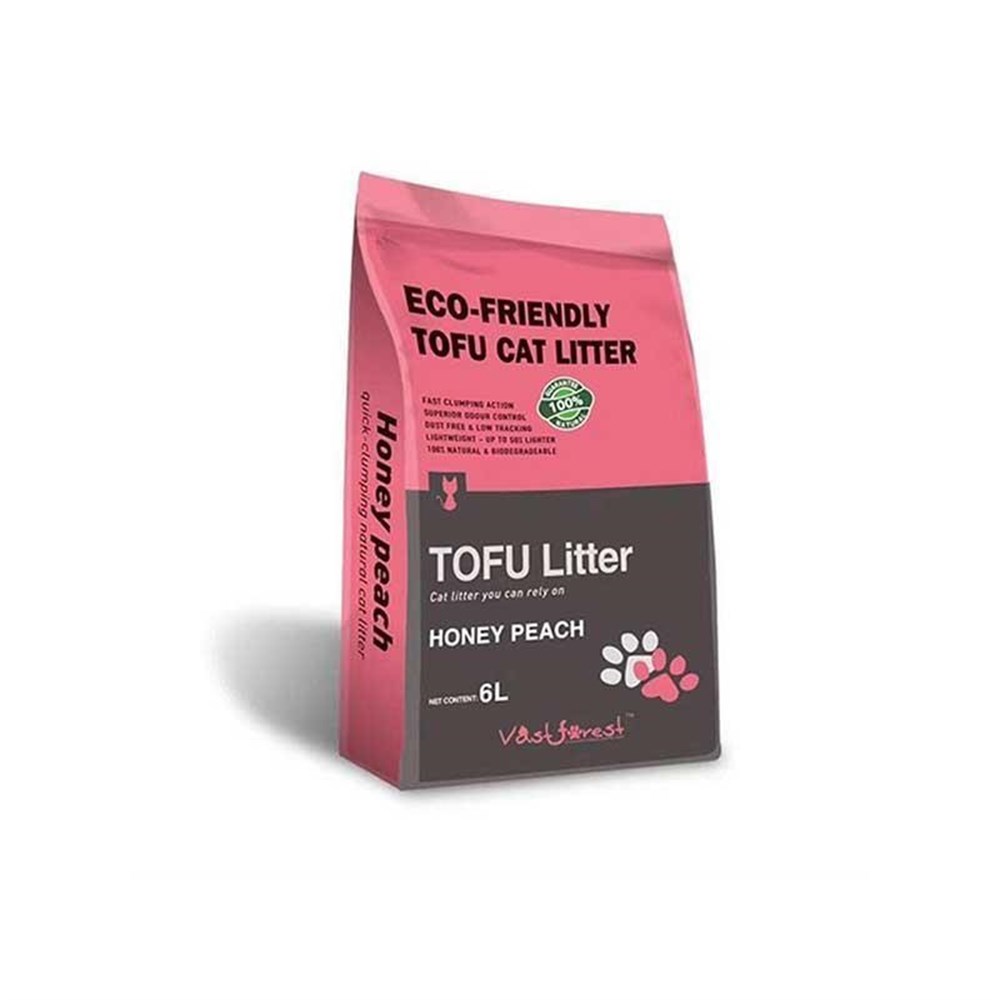 Dubex Tofu Organik Kedi Kumu Şeftali Kokulu 6 Lt