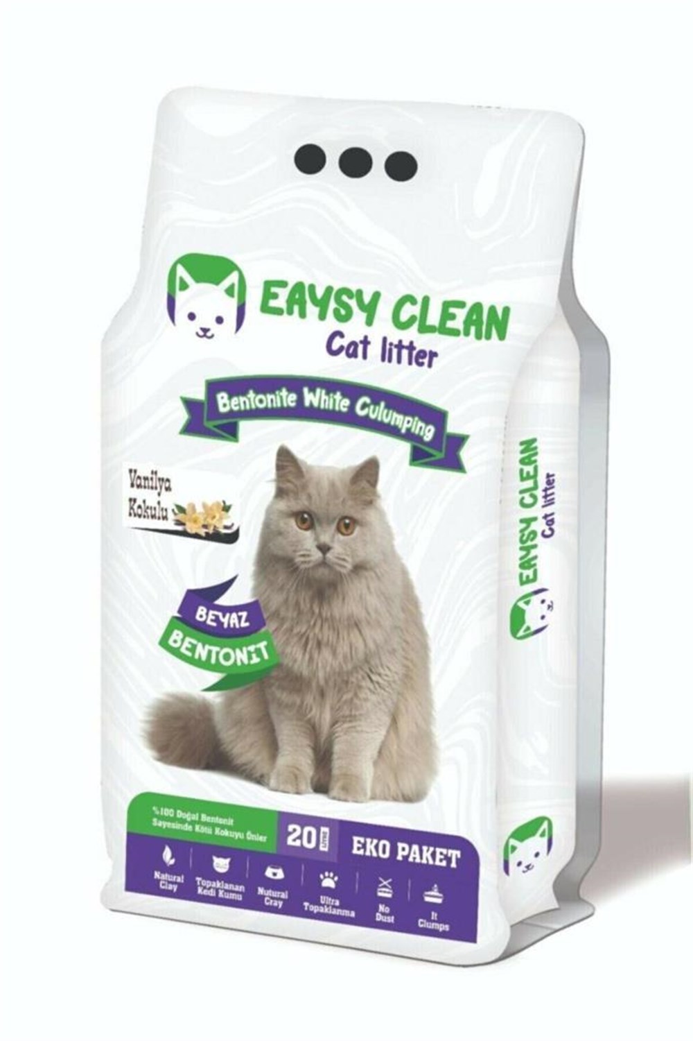 Eaysy Clean Vanilya Koku Ince Tane Kedi Kumu 20 Lt