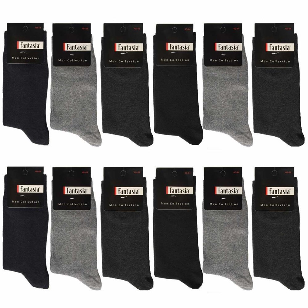 Fantasia Men Collection Erkek Çorap (40-44) 12 Adet