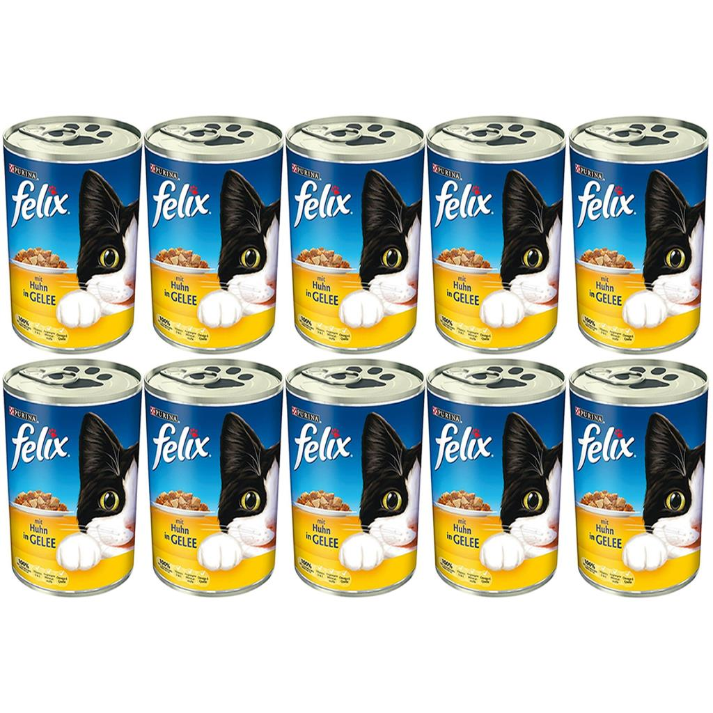 Felix Tavuklu Kedi Yaş Mama Konservesi 400 Gr*10 Adet