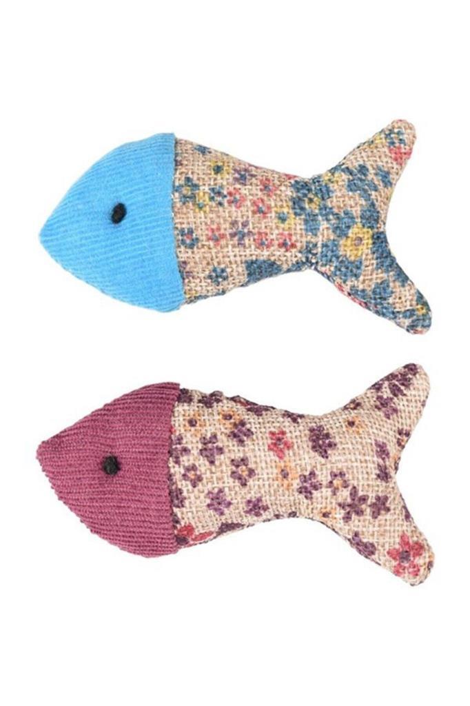 Flamingo Marly Catnipli Örgü Balik Kedi Oyuncagi 2'li 9cm