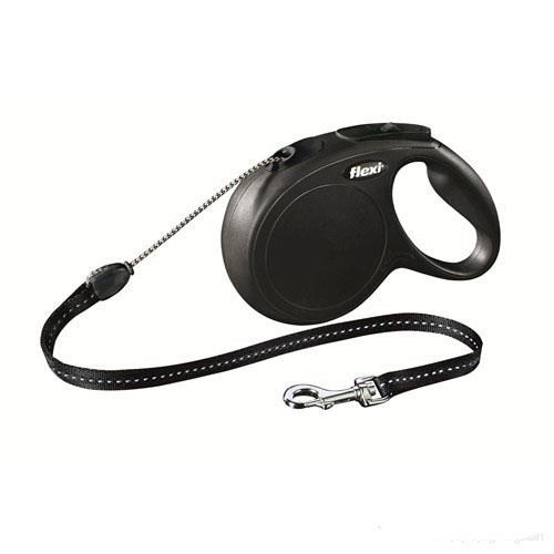 Flexi New Classic İp Siyah M Gezdirme Tasması 8 Mt