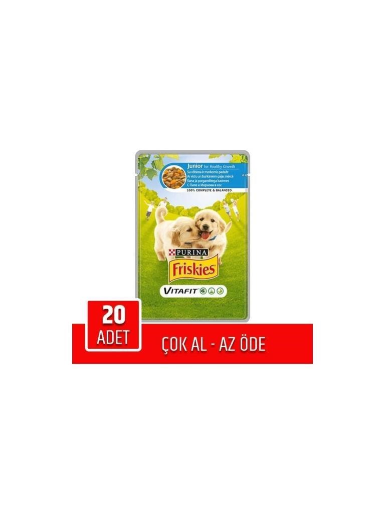 Friskies JuniorTavuklu Ve Havuçlu Yav. Köpek 100 g*20 Adet
