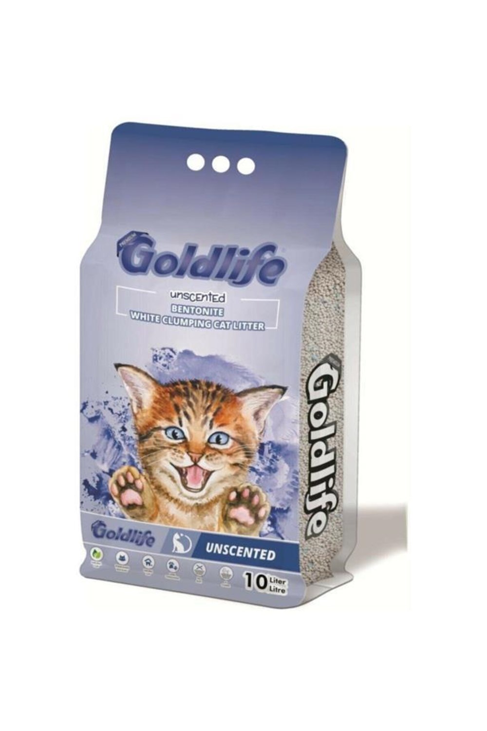 Gold Life Ince Taneli Lavanta Kedi Kumu 10 Lt