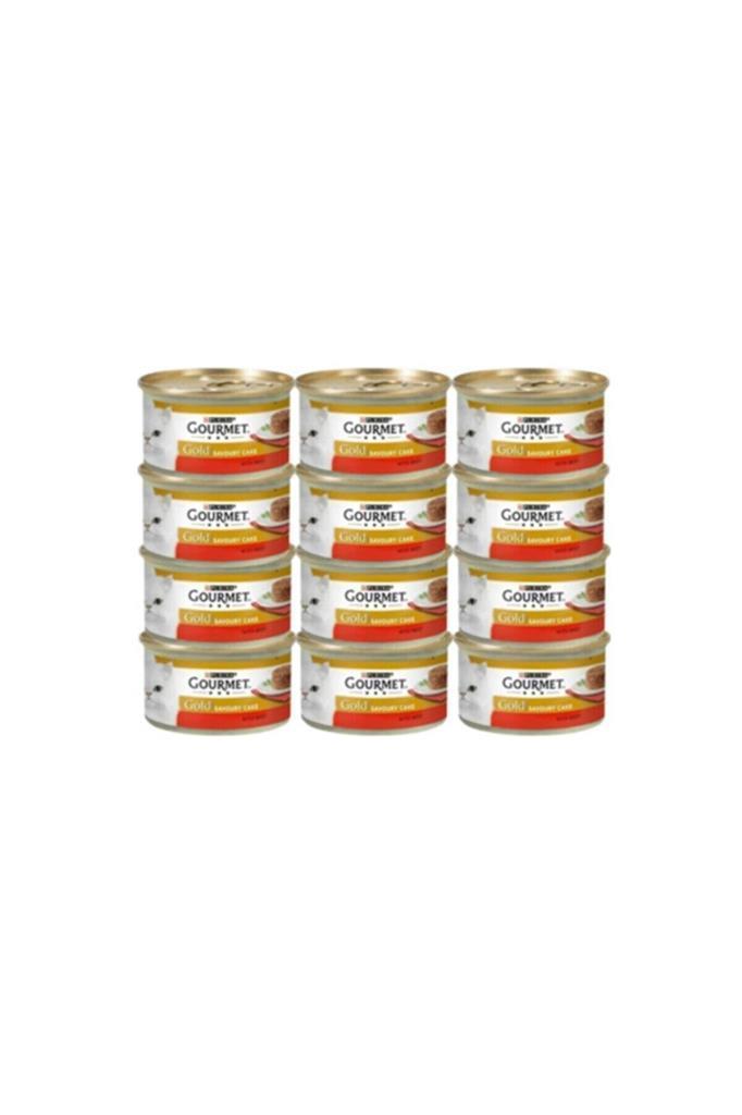 Gourmet Gold Cake Sığır Etli Yetişkin Kedi Konservesi 85 gr 6 adet