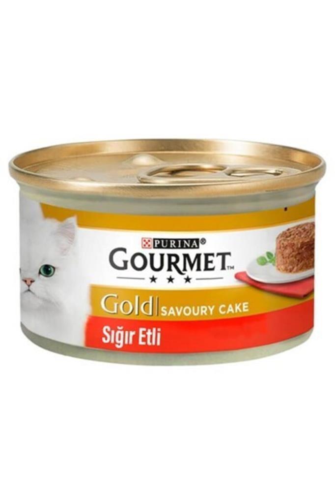 Gourmet Gold Cake Sığır Etli Yetişkin Kedi Konservesi 85 gr 6 Adet