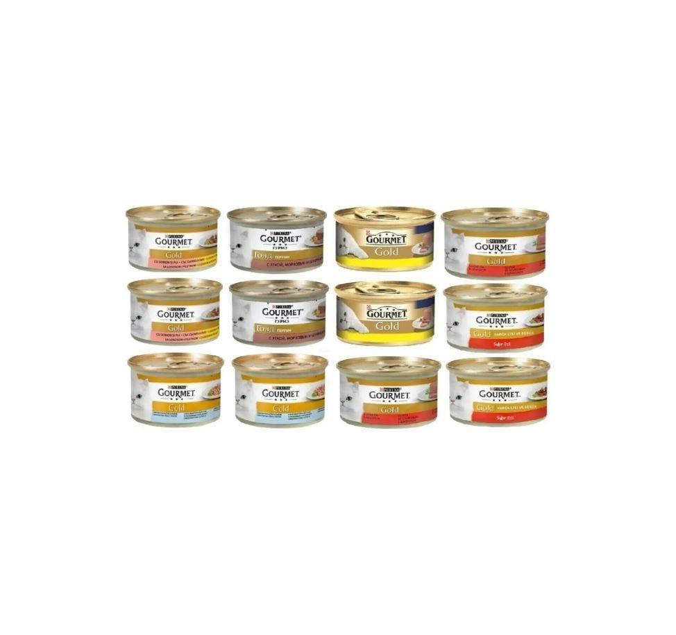 Gourmet Gold Karışık Kedi Konservesi 85gr X 24 Adet