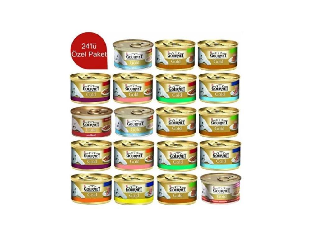 Gourmet Gold Karışık Kedi Konservesi 85 Gr X 24 Adet
