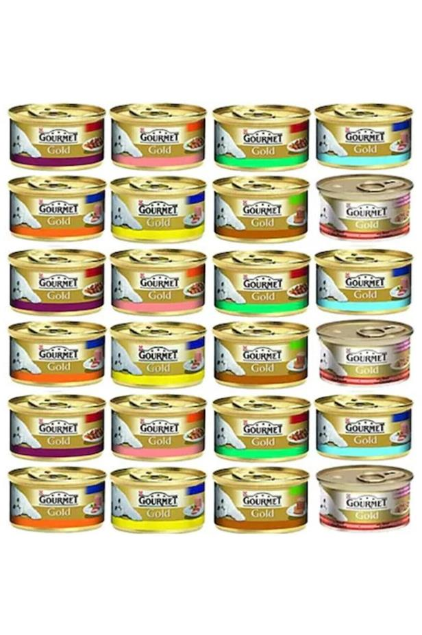 Gourmet Gold Kıyılmış Karışık Kedi Maması 85 Gr x 24 Adet
