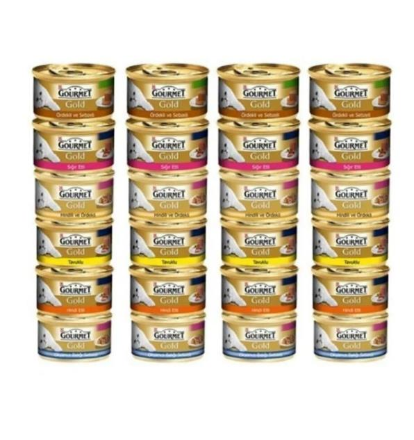 Gourmet Karışık Konserve Kedi Maması 85 Gr* 24 Adet