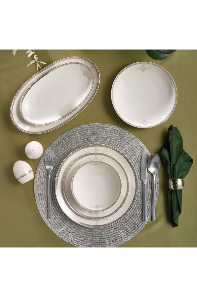 Güral Porselen Camelia 54 Parça 12 Kişilik Yemek Takımı - 65781